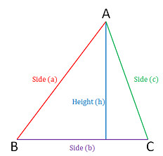 mensuration formula of triangle